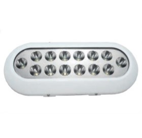 LED podvodné bodové svetlo, 14x3W biele